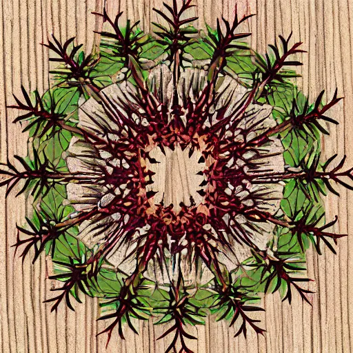 Image similar to ornament pattern made out of thorns