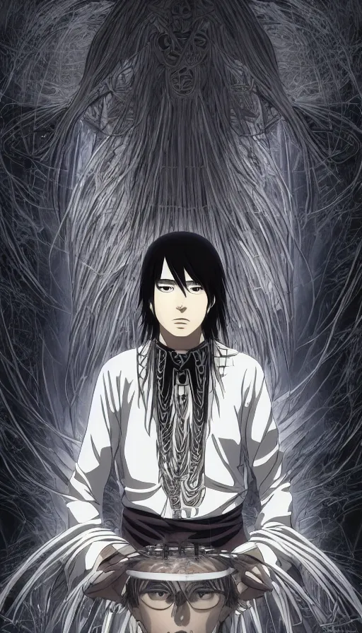 Image similar to portrait of a digital shaman, by hajime isayama