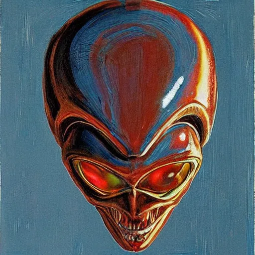 Image similar to alien by wayne thiebaud