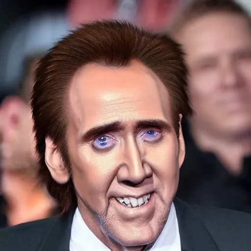 Prompt: Nicolas Cage Willem Dafoe hybrid