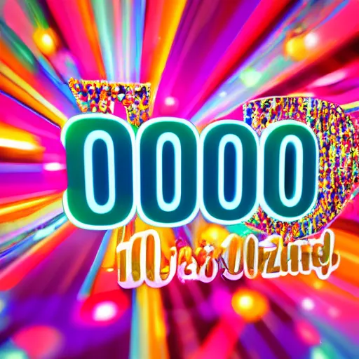 Image similar to sign that says 1 0 0, text 1 0 0, lisa frank, glorious, bedazzled, spectacled, amazing, unreal render, bokeh, studio lighting, ultradetailed