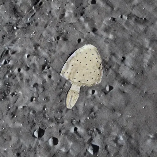 Image similar to flounder on the moon