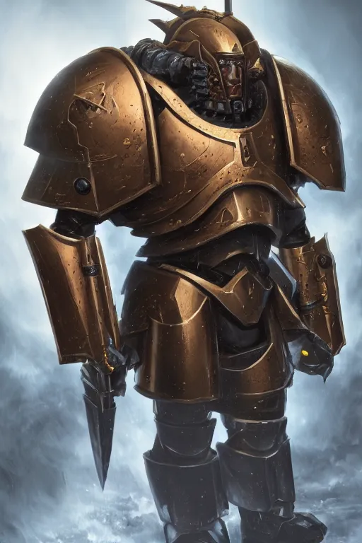 Image similar to armor portrait heros warhammer 4 0 k horus heresy fanart - the primarchs emperor by johannes helgeson animated with vfx concept artist & illustrator global illumination ray tracing hdr fanart arstation zbrush central hardmesh 8 k octane renderer comics stylized