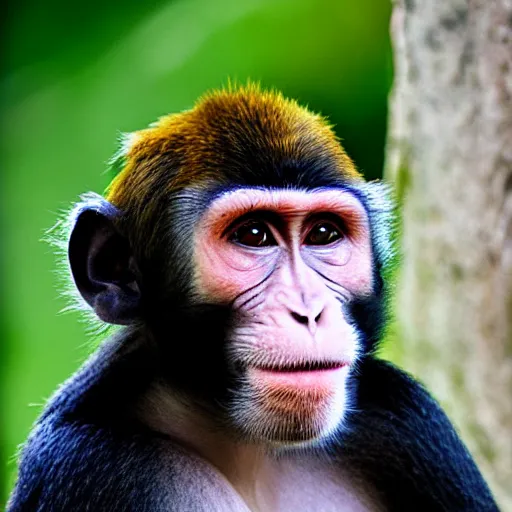 Image similar to monkey portrait