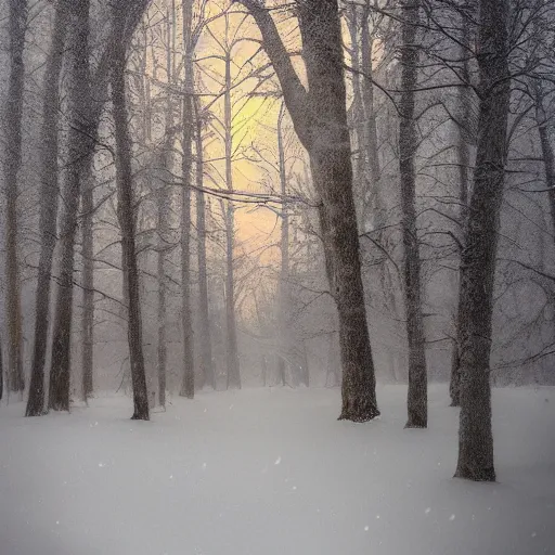Image similar to mystic winter landscape by wes anderson