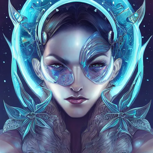 Image similar to celestial dreamer of the starmind, heroine, beautiful, detailed symmetrical close - up portrait, intricate complexity, in the style of artgerm and peter mohrbacher, cel - shaded