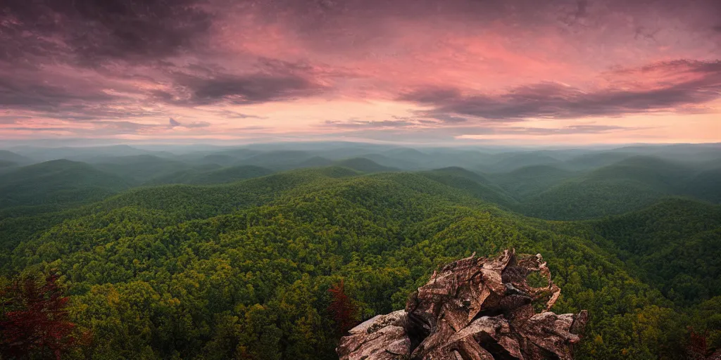 Image similar to stunning eastern appalachian mountains at twilight by andreas franke