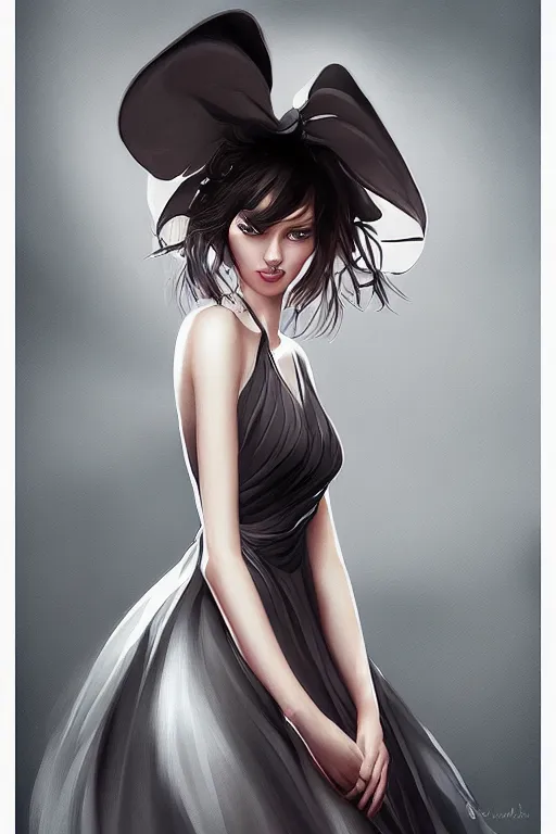 Prompt: Elegant Dress portrait by Artgerm and WLOP