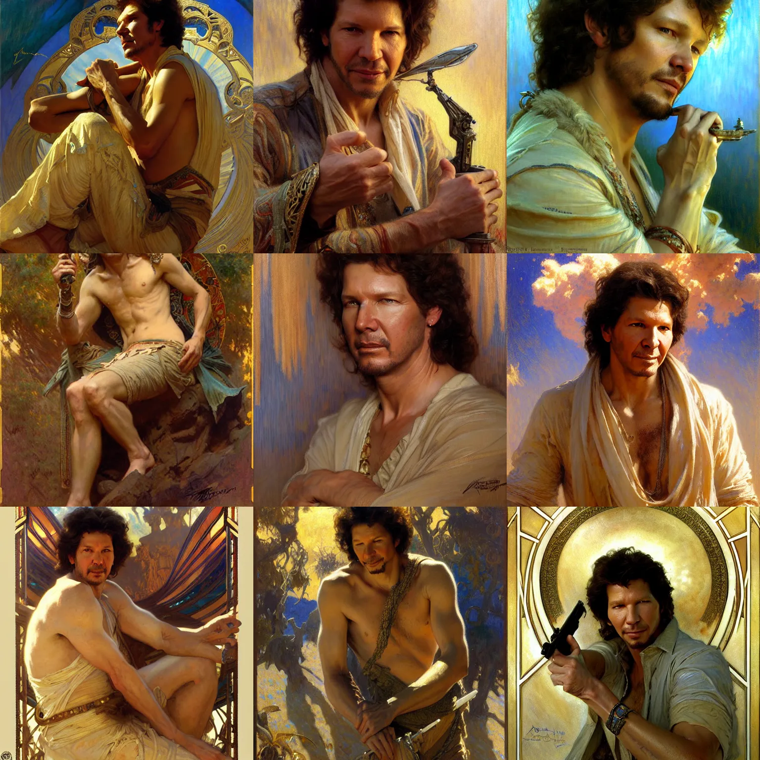 Prompt: neil breen highly detailed painting by gaston bussiere, craig mullins, j. c. leyendecker, alphonse mucha 8 k