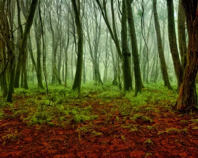 Image similar to alien forest