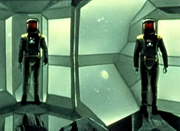 Image similar to scene from the 1898 science fiction film 2001: A Space Odyssey