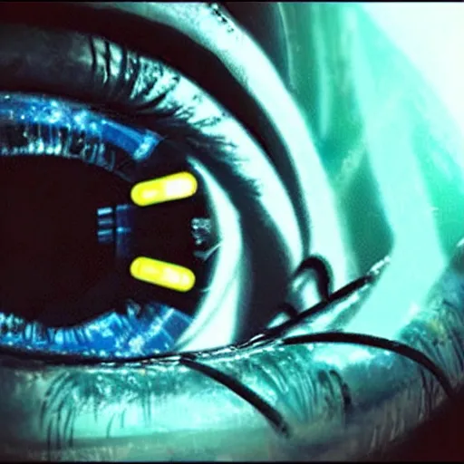 Image similar to the cybernetic eye, cyberpunk