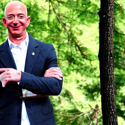 Prompt: Jeff bezos falling into a wood chipper, hd photo