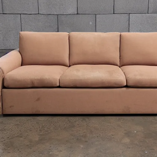 Prompt: ravioli sofa