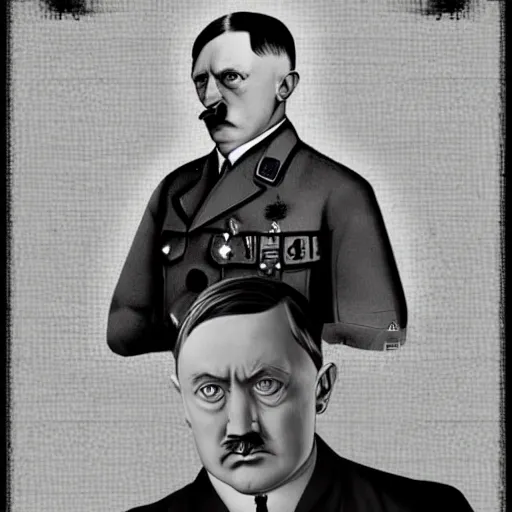 Image similar to adolf hitler as a cat, digital art, full detailed