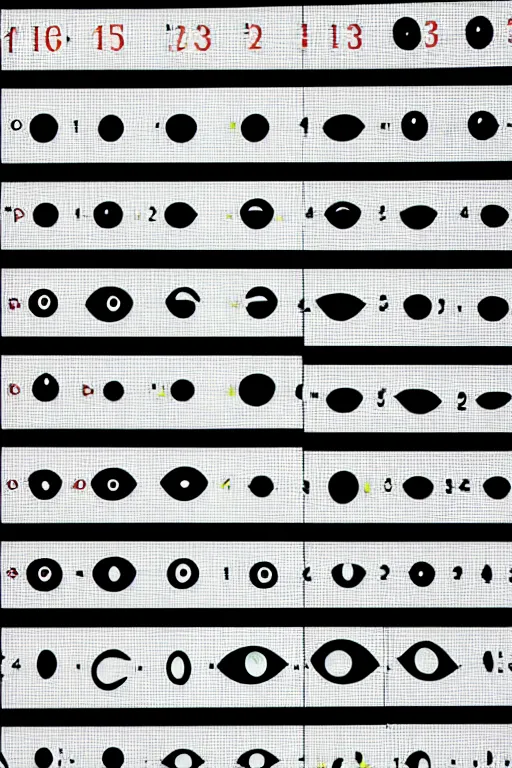 Image similar to picture of an eye exam chart