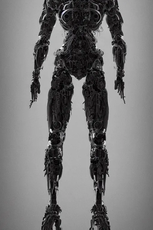 Image similar to symmetry!! full body female human anatomy concept, greeble panels, gun metal grey, cyborg limbs, tentacles, digital art, in the style of ben lol, brian sum, ramil sunga, herbert lowis, furio tedesschi, christopher cao, artstation, pinterest, deviantart, photoshop, octane render, unreal engine