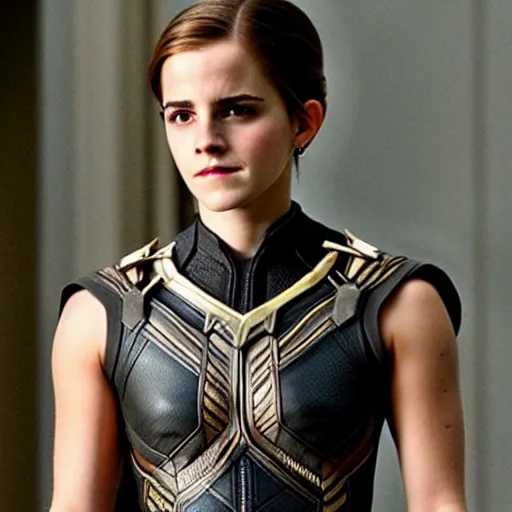 Image similar to Emma Watson as Black Panther