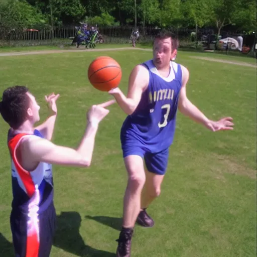 Prompt: Sirenhead playing basketball against Huggy Wuggy. Ultrarealistic.