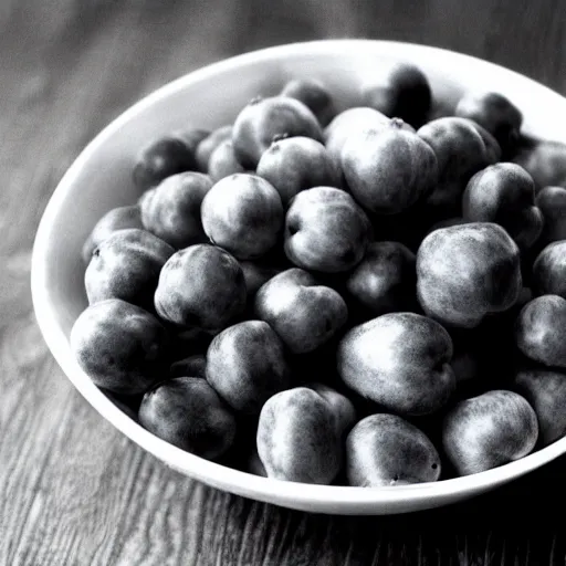 Prompt: (a bowl of fruit)!!!!!!!!!, grayscale