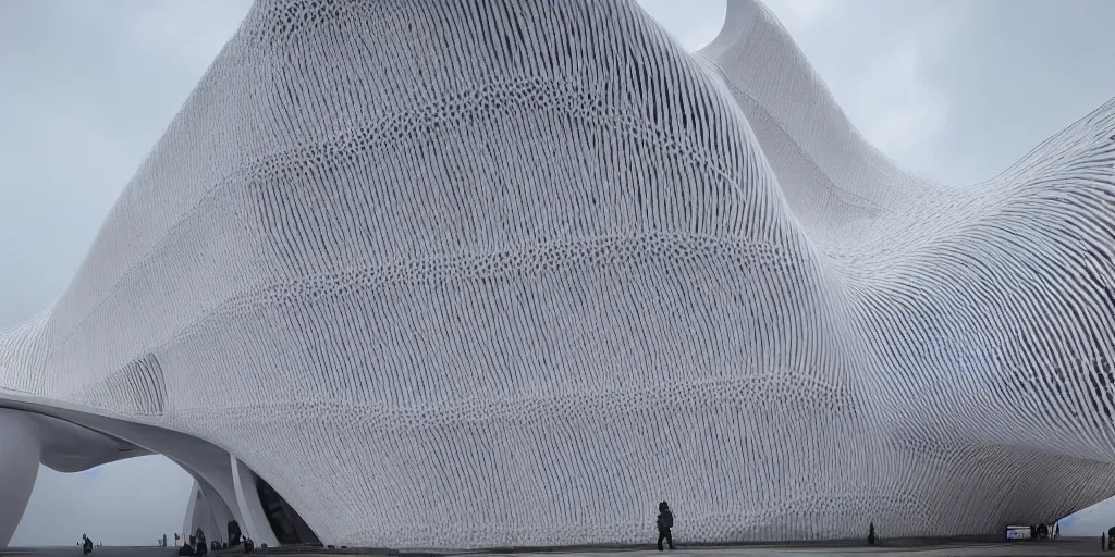 Image similar to knitting zaha hadid architecture