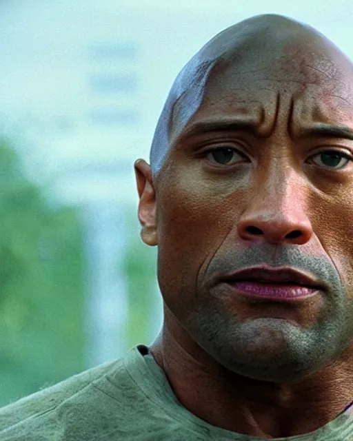 Image similar to film still close - up shot of dwayne johnson as john coffey from the movie the green mile. photographic, photography