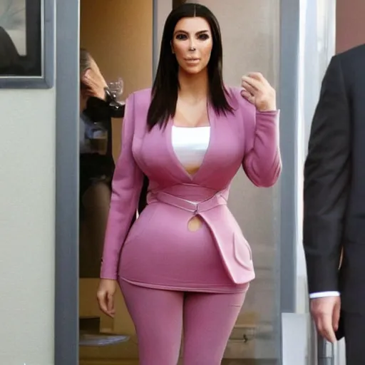 Prompt: saul goodman in kim kardashian's body