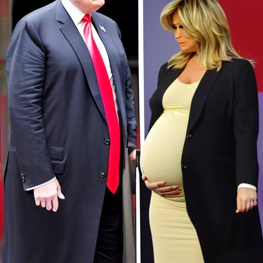 Image similar to pregnant Donald Trump