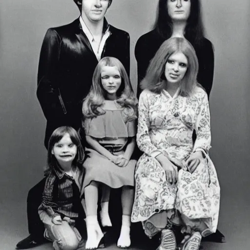 Image similar to haunted awkward 1 9 7 0 s family photo