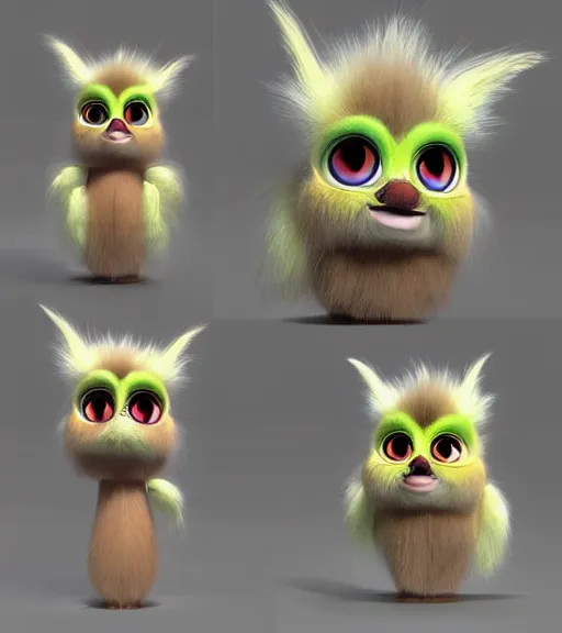 Image similar to Fanart 3D model of a long furby, trending on artstation, cycles render, character bust, For Hire 3D artist, Pixar and Industrial