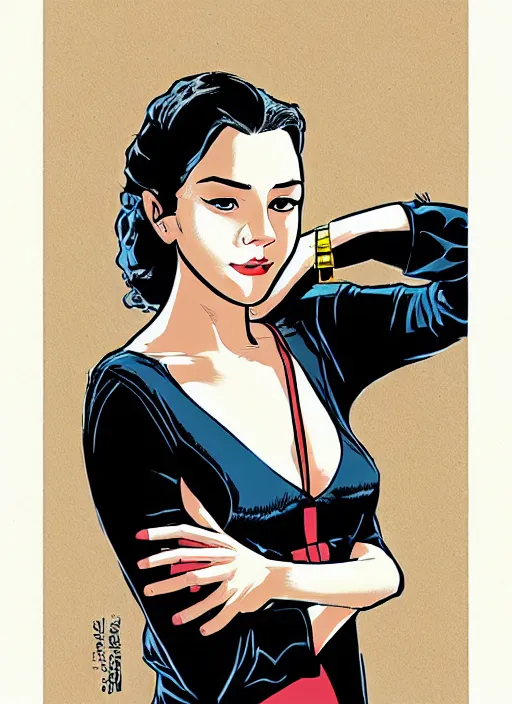 Image similar to a portrait of a pretty young lady by cliff chiang