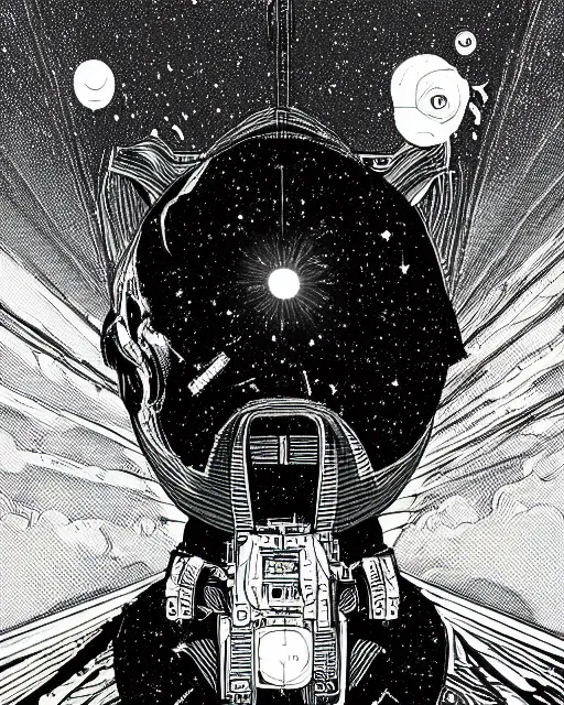 Prompt: divine intervention, mcbess illustration, scifi, futuristic, galaxy, nebula, raytracing, sharp focus, cinematic lighting, highly detailed, artstation