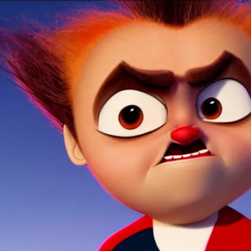 Image similar to syndrome from the incredibles in rudolph the red nosed reindeer