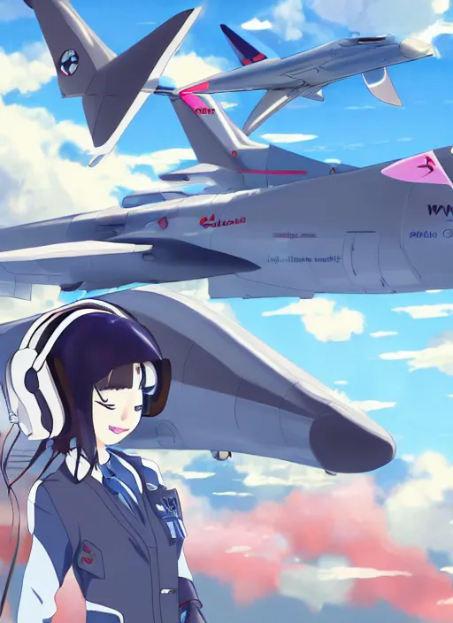 Prompt: anime uwu plane girl, anthro concorde plane as an anime character, japanese anime art style, high detail, well designed