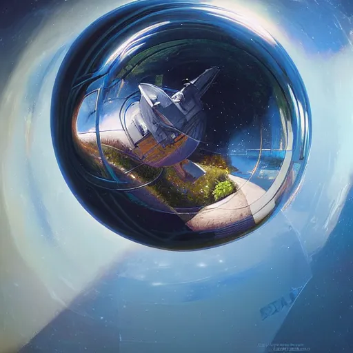 Image similar to sphere like horse, space, vacuum, hyperrealism, no blur, 4 k resolution, ultra detailed, style of ron cobb, adolf hiremy - hirschl, syd mead, ismail inceoglu, rene margitte