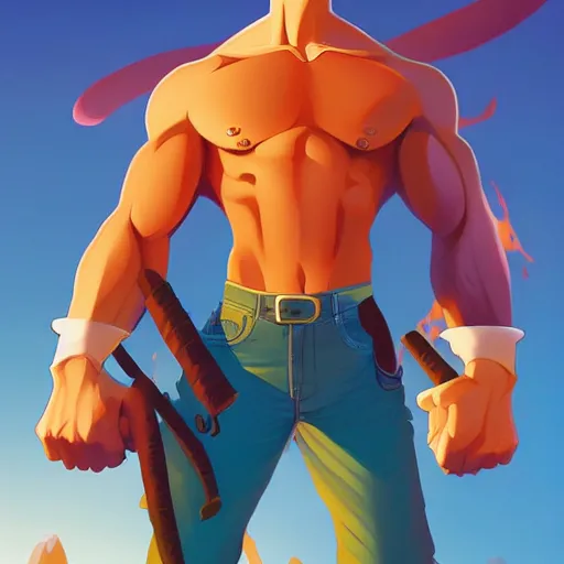 Prompt: hero world johnny bravo, behance hd by jesper ejsing, by rhads, makoto shinkai and lois van baarle, ilya kuvshinov, rossdraws global illumination