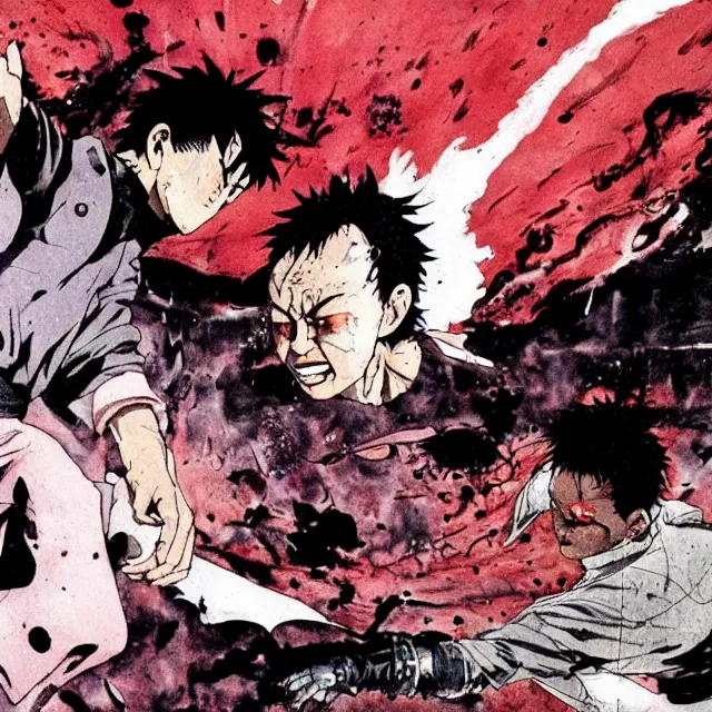 Image similar to akira and tetsuo fight