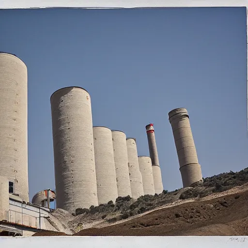 Image similar to cement factory, color photograph