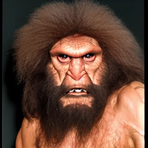 Image similar to photo of alien caveman