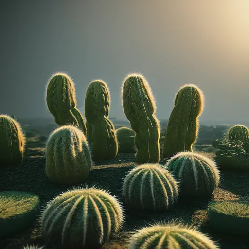 Image similar to photorealistic shot of cactus Groot, octane render, unreal engine 4k, volumetric light, fog, detailed,