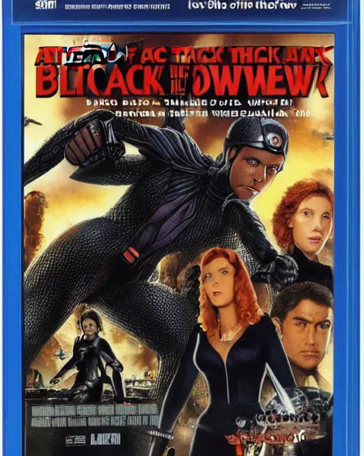 Prompt: 'attack of the giant black widow!' blu-ray DVD case still sealed in box, ebay listing