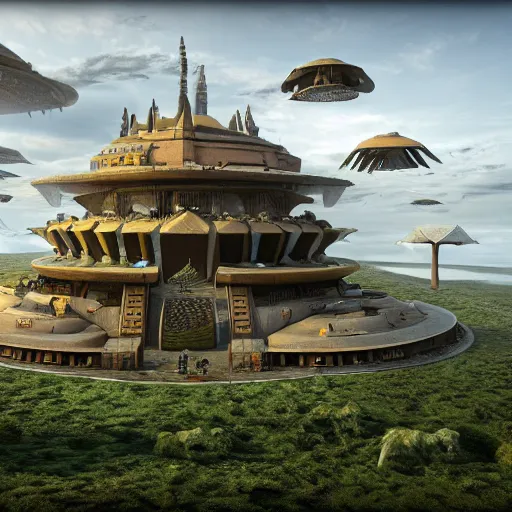 Image similar to Ashoka tano, futurescspe, photographic, high detail, 16k resolution, 3D render :: by Tim burton ::