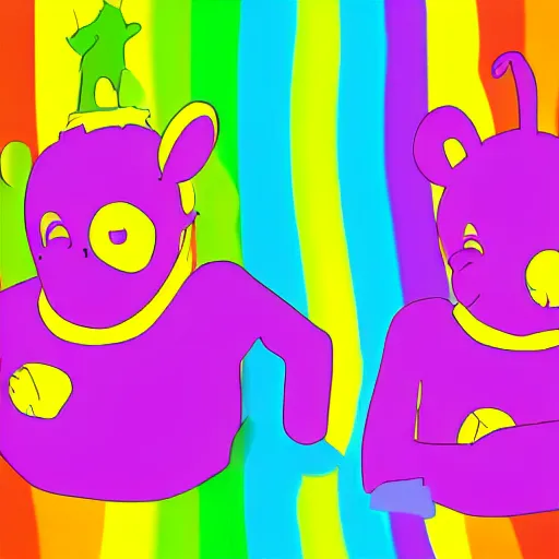 Image similar to teletubbie acidwave