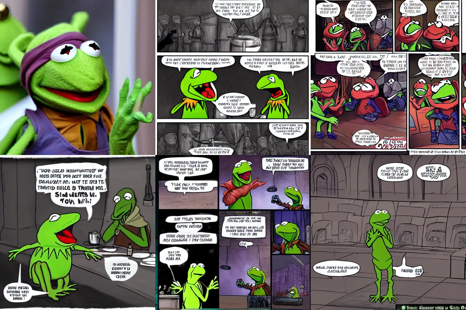 Prompt: Kermit executes order 66