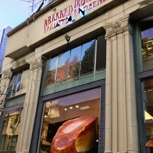 Prompt: the baked ham museum in downtown seattle