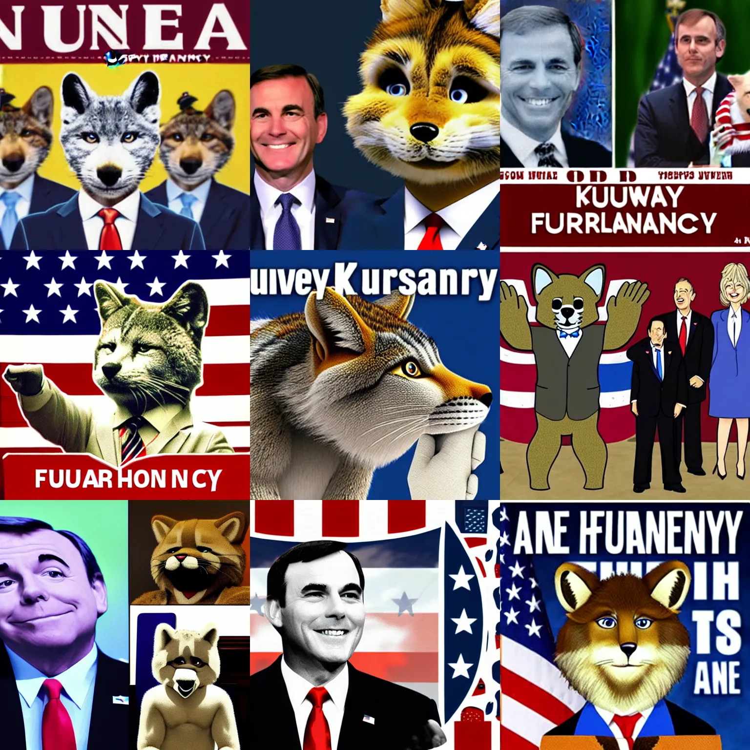 Prompt: a furry presidency