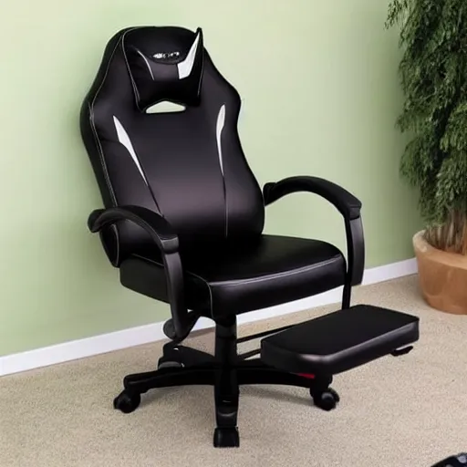 Image similar to gaming chair combined with a toilet