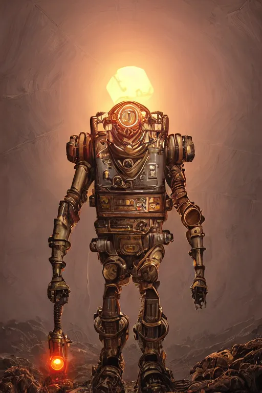 Image similar to hardmesh retro futurist steampunk spider fallout 7 6 power armor, hyper realistic, art cover, official fanart behance hd artstation by jesper ejsing, by rhads, makoto shinkai, final fantasy, unreal engine highly rendered, global illumination, radiant light, intricate environment radiating a glowing aura global illumination ray tracing hdr