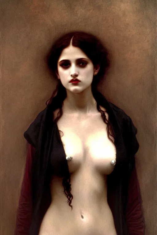 Image similar to victorian vampires painting by rossetti bouguereau, detailed art, artstation