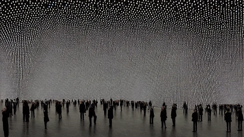 Prompt: the newest masterpiece of salvador dali and ryoji ikeda, it is called ; time doesn't exist